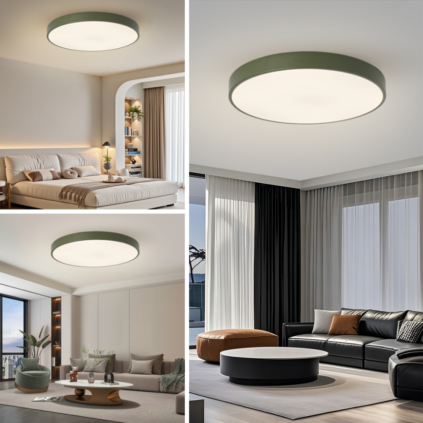 Brilagi - LED-plafondlamp POOL LED/100W/230V 3000/4000/6000K Ø 80 cm groen