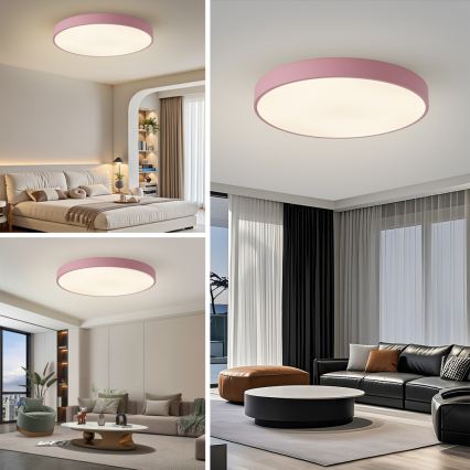 Brilagi - LED plafondlamp POOL LED/100W/230V 3000/4000/6000K Ø 80 cm roze