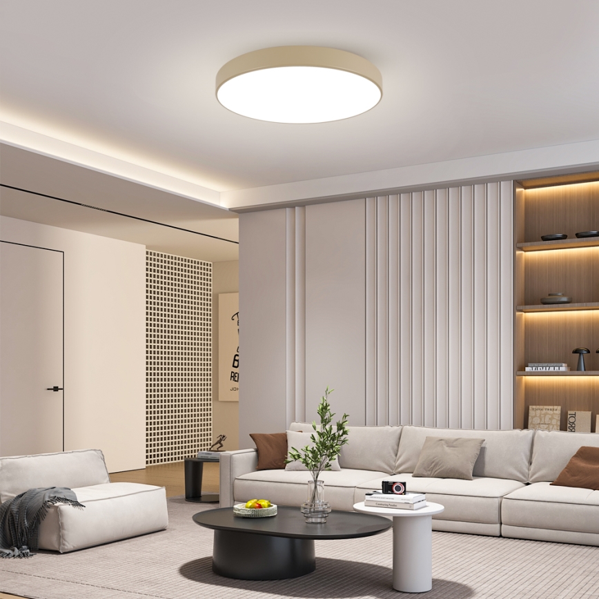 Brilagi - LED plafondlamp POOL LED/100W/230V 3000/4000/6000K Ø 80 cm beige