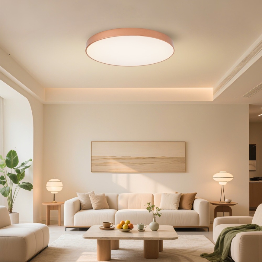 Brilagi - LED plafondlamp POOL LED/100W/230V 3000/4000/6000K Ø 80 cm bronskleurig