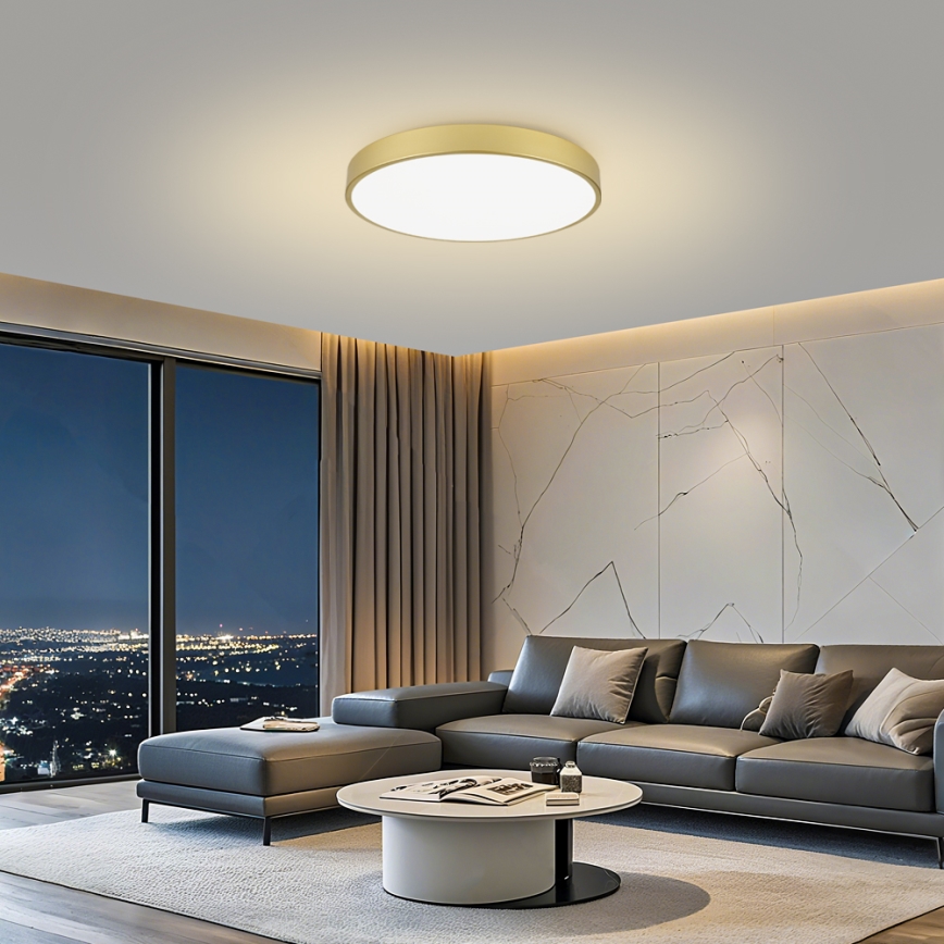 Brilagi - LED plafondlamp POOL LED/100W/230V 3000/4000/6000K Ø 80 cm goudkleurig