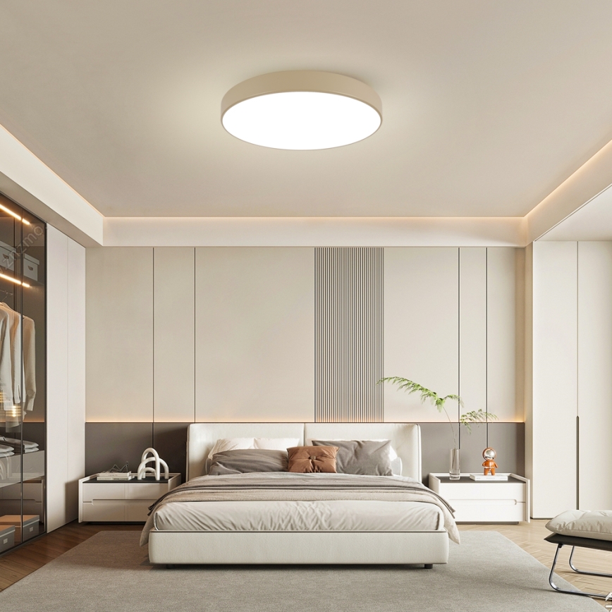 Brilagi - LED plafondlamp POOL LED/100W/230V 3000/4500/6000K Ø 80 cm beige