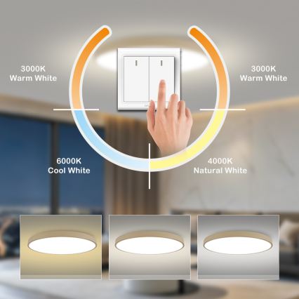 Brilagi - LED-plafondlamp POOL LED/128W/230V 3000/4000/6000K Ø 100 cm beige