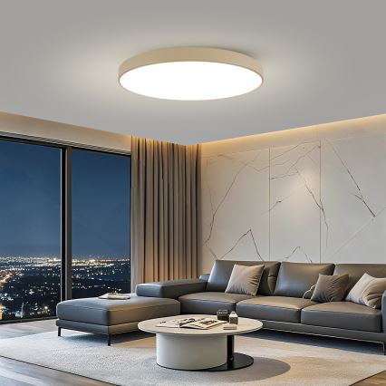 Brilagi - LED-plafondlamp POOL LED/128W/230V 3000/4000/6000K Ø 100 cm beige