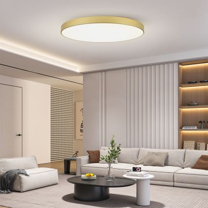 Brilagi - LED plafondlamp POOL LED/180W/230V 3000/4000/6000K Ø 120 cm goudkleurig