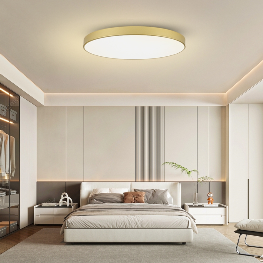 Brilagi - LED plafondlamp POOL LED/180W/230V 3000/4000/6000K Ø 120 cm goudkleurig