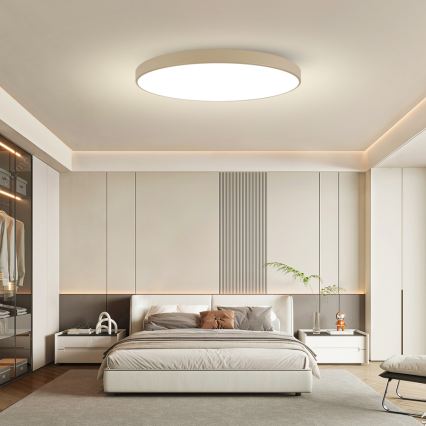 Brilagi - LED-plafondlamp POOL LED/180W/230V 3000/4500/6000K Ø 120 cm beige