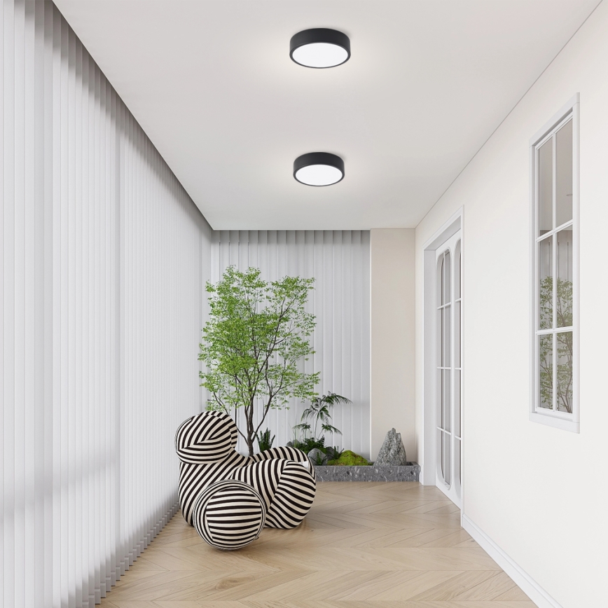 Brilagi - LED plafondlamp POOL LED/18W/230V 3000/4000/6000K Ø 20 cm zwart