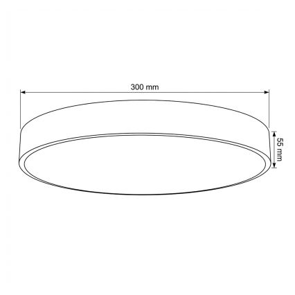 Brilagi - LED-plafondlamp POOL LED/36W/230V 3000/4000/6000K Ø 30 cm beige
