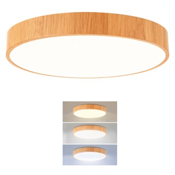 Brilagi - LED-plafondlamp POOL LED/36W/230V 3000/4000/6000K Ø 30 cm houtdecor