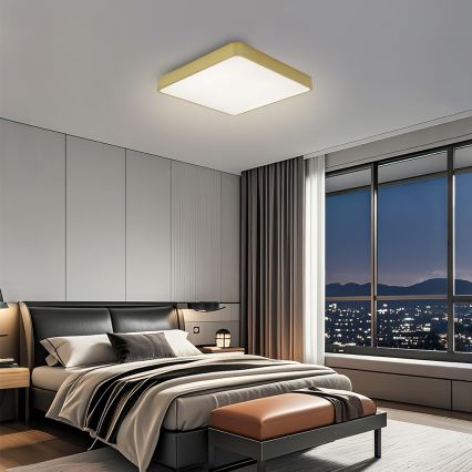 Brilagi - LED-plafondlamp POOL LED/36W/230V 3000/4500/6000K 40x40 cm goudkleurig