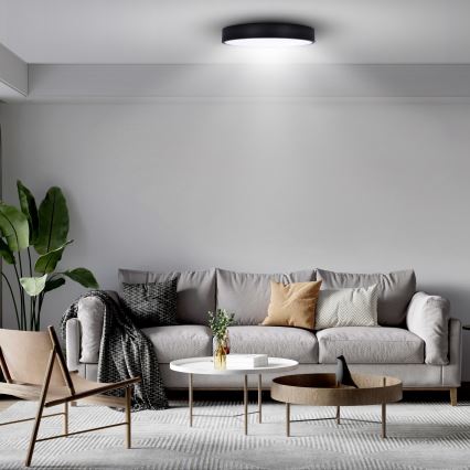 Brilagi - LED plafondlamp POOL LED/36W/230V 3000/4500/6000K Ø 30 cm zwart