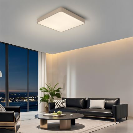 Brilagi - LED-plafondlamp POOL LED/48W/230V 3000/4000/6000K 50x50 cm beige