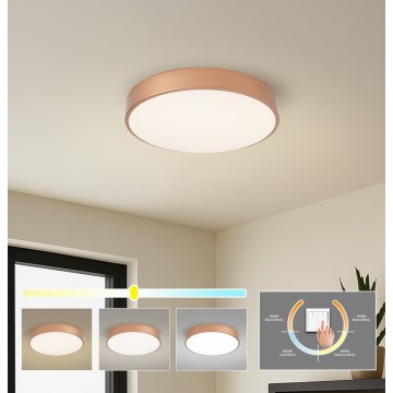 Brilagi - LED plafondlamp POOL LED/48W/230V 3000/4000/6000K Ø 40 cm bronskleurig