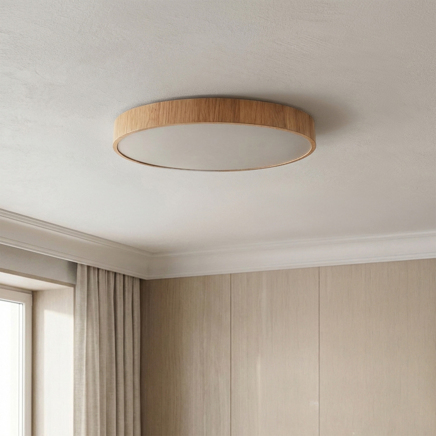 Brilagi - LED-plafondlamp POOL LED/48W/230V 3000/4000/6000K Ø 40 cm houtdecor