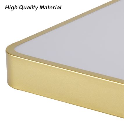 Brilagi - LED plafondlamp POOL LED/48W/230V 3000/4500/6000K 50x50 cm goudkleurig