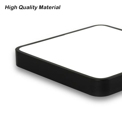 Brilagi - LED Plafondlamp POOL LED/48W/230V 3000/4500/6000K 50x50 cm zwart