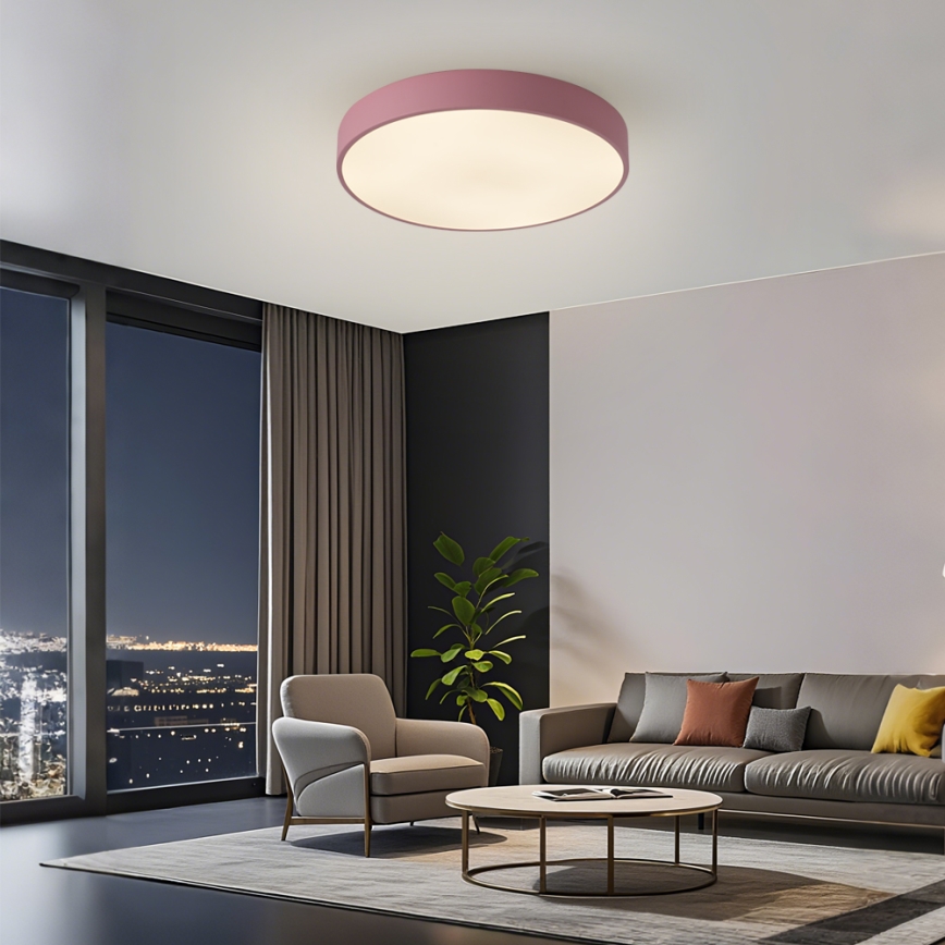 Brilagi - LED plafondlamp POOL LED/60W/230V 3000/4000/6000K Ø 50 cm roze