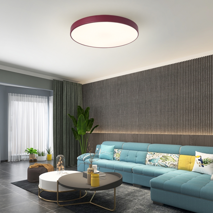 Brilagi - LED-plafondlamp POOL LED/60W/230V 3000/4000/6000K Ø 60 cm bordeaux