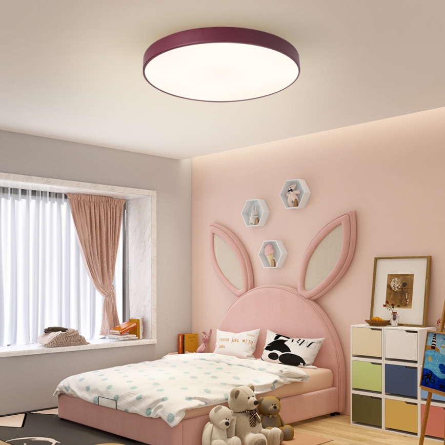 Brilagi - LED-plafondlamp POOL LED/60W/230V 3000/4000/6000K Ø 60 cm bordeaux