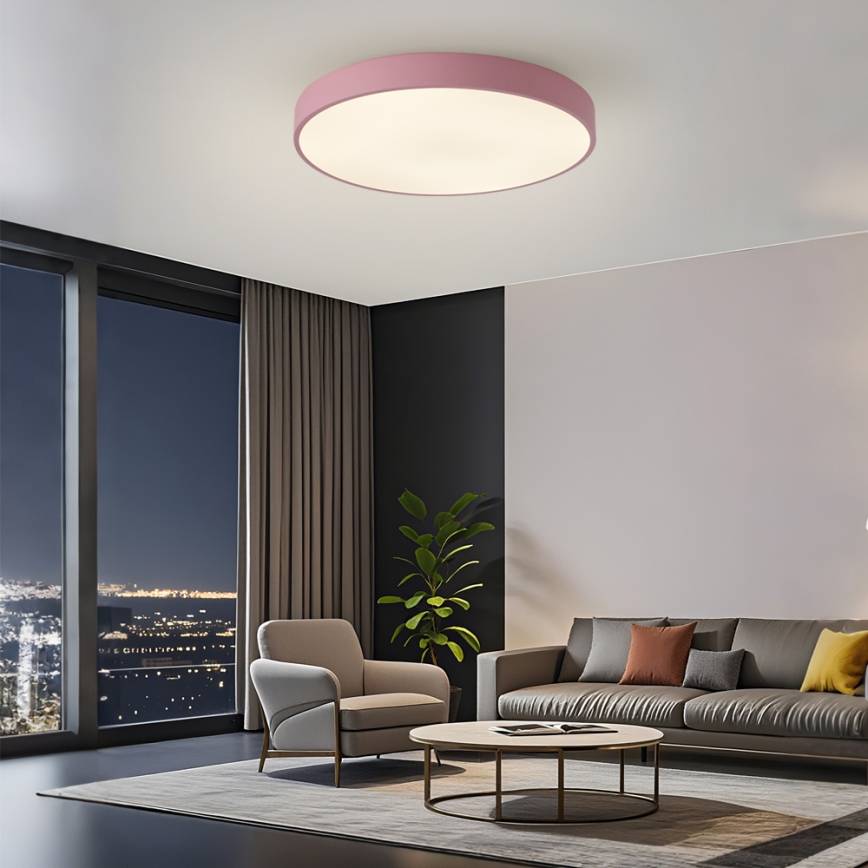 Brilagi - LED-plafondlamp POOL LED/60W/230V 3000/4000/6000K Ø 60 cm roze