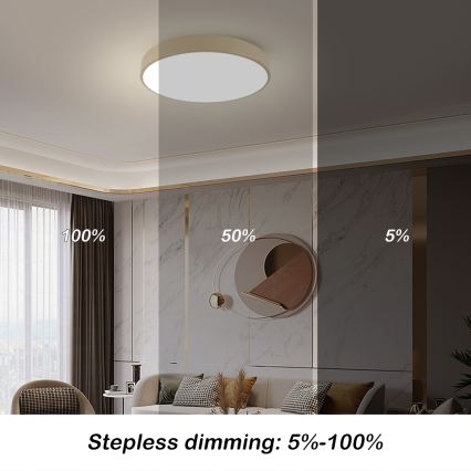 Brilagi - LED-plafondlamp POOL LED/60W/230V 3000/4000/6000K Ø 60 cm beige