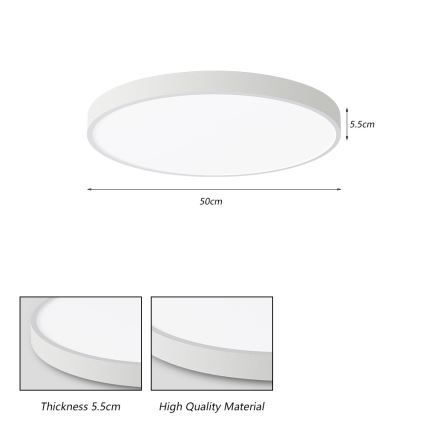 Brilagi - LED-plafondlamp POOL LED/60W/230V 3000/4500/6000K 50 cm wit