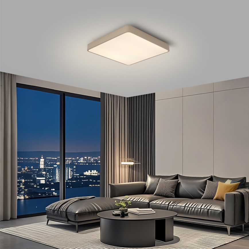 BRILAGI - LED plafondlamp POOL SQUARE LED/36W/230V 3000/4000/6000K 40x40 cm beige