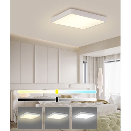 Brilagi - LED Plafondlamp POOL SQUARE LED/36W/230V 3000/4500/6000K 40x40 cm wit