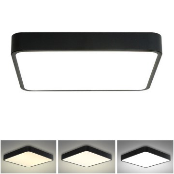 Brilagi - LED Plafondlamp POOL SQUARE LED/36W/230V 3000/4500/6000K 40x40 cm zwart