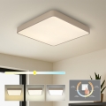Brilagi - LED-plafondlamp POOL SQUARE LED/48W/230V 3000/4000/6000K 50x50 cm beige