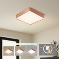 Brilagi - LED plafondlamp POOL SQUARE LED/48W/230V 3000/4000/6000K 50x50 cm bronskleurig
