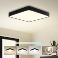 Brilagi - LED plafondlamp POOL SQUARE LED/48W/230V 3000/4000/6000K 50x50 cm zwart