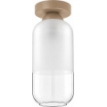 BRILAGI - LED plafondlamp RETRO GLASS 1xE27/60W/230V Ø 14 cm beige/wit