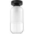 BRILAGI - LED plafondlamp RETRO GLASS 1xE27/60W/230V Ø 14 cm zwart/wit