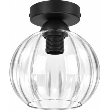 BRILAGI - LED Plafondlamp RETRO GLASS 1xE27/60W/230V Ø 18 cm zwart/helder