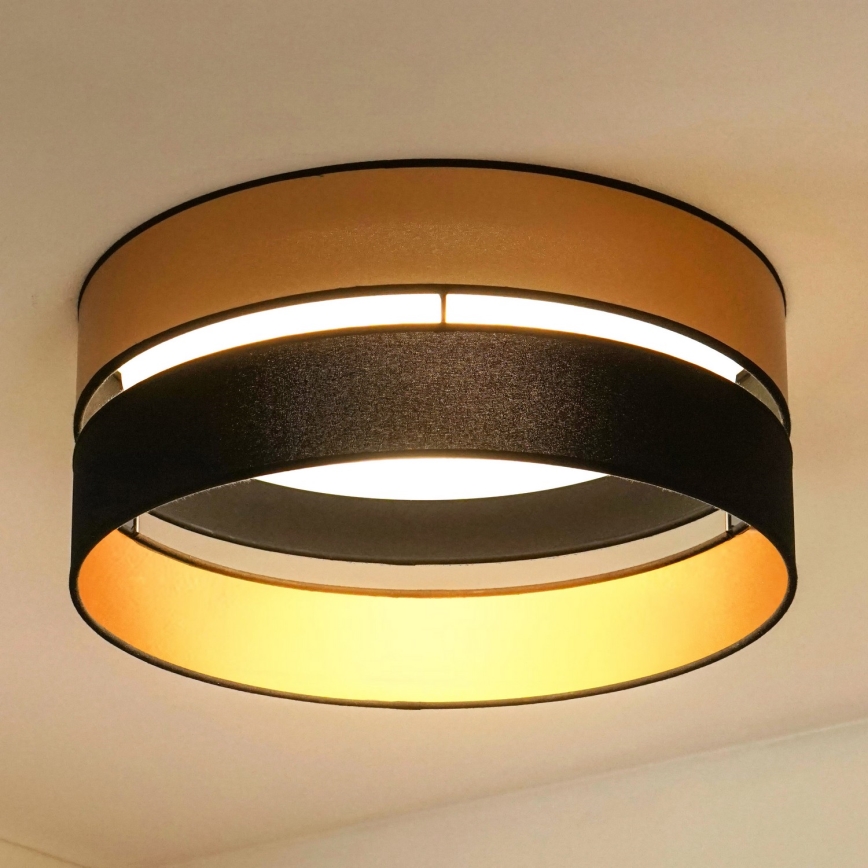Brilagi - LED Plafondlamp ROYAL LED/24W/230V diameter 45 cm zwart/goud