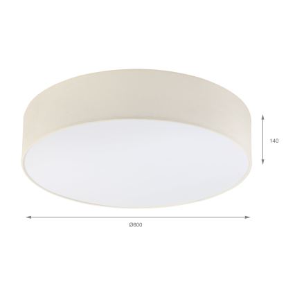 Brilagi - LED plafondlamp SIRIJA 4xE27/60W/230V Ø 60 cm crème