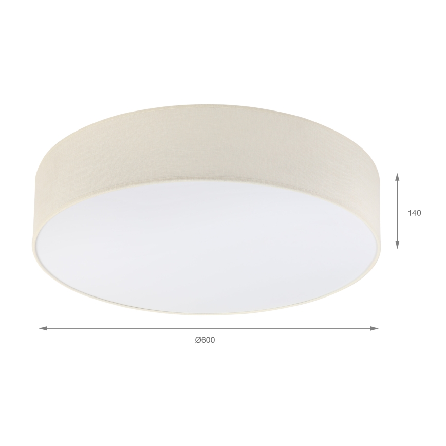 Brilagi - LED plafondlamp SIRIJA 4xE27/60W/230V Ø 60 cm crème