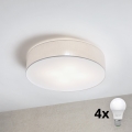 Brilagi - LED-plafondlamp SIRIJA 4xE27/60W/230V Ø 60 cm wit