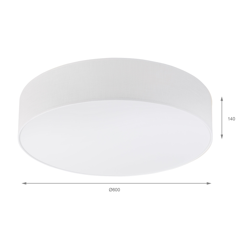 Brilagi - LED-plafondlamp SIRIJA 4xE27/60W/230V Ø 60 cm wit