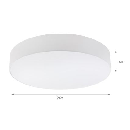 Brilagi - LED-plafondlamp SIRIJA 6xE27/15W/230V Ø 80 cm wit