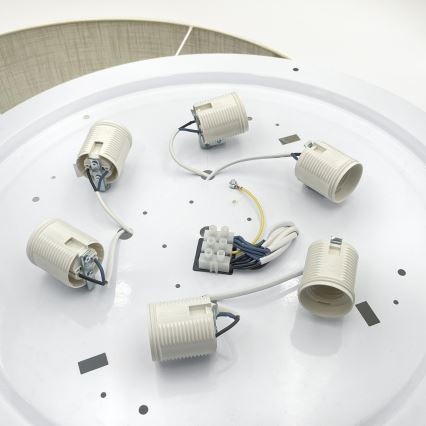 Brilagi - LED plafondlamp SIRIJA 6xE27/60W/230V Ø 80 cm crème