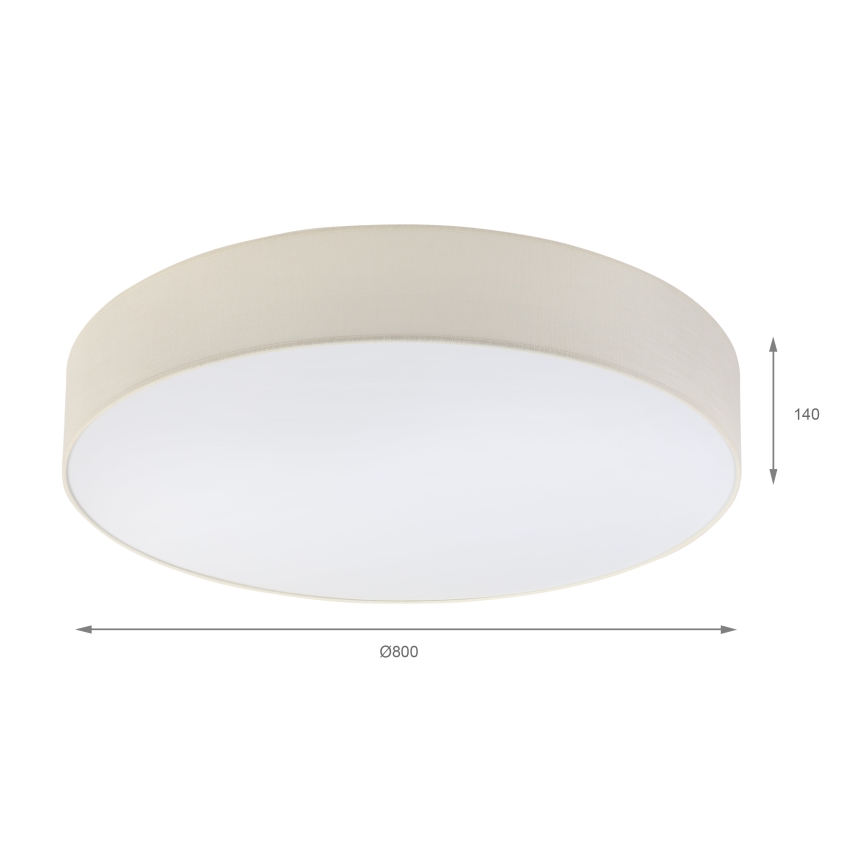 Brilagi - LED plafondlamp SIRIJA 6xE27/60W/230V Ø 80 cm crème