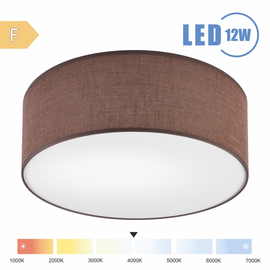Brilagi - LED Plafondlamp SIRIJA LED/12W/230V diameter 35 cm bruin