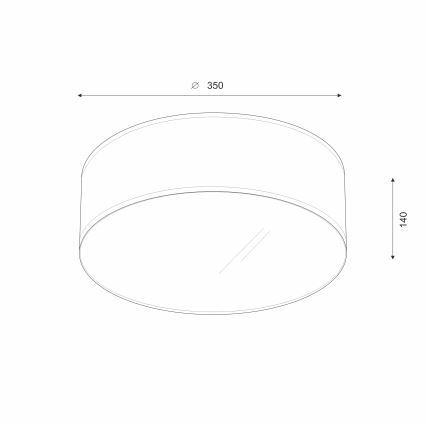 Brilagi - LED Plafondlamp SIRIJA LED/12W/230V diameter 35 cm bruin