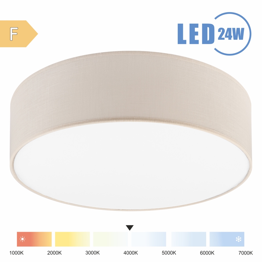 Brilagi - LED Plafondlamp SIRIJA LED/24W/230V diameter 45 cm crème