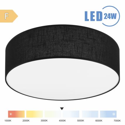 Brilagi - LED Plafondlamp SIRIJA LED/24W/230V diameter 45 cm zwart