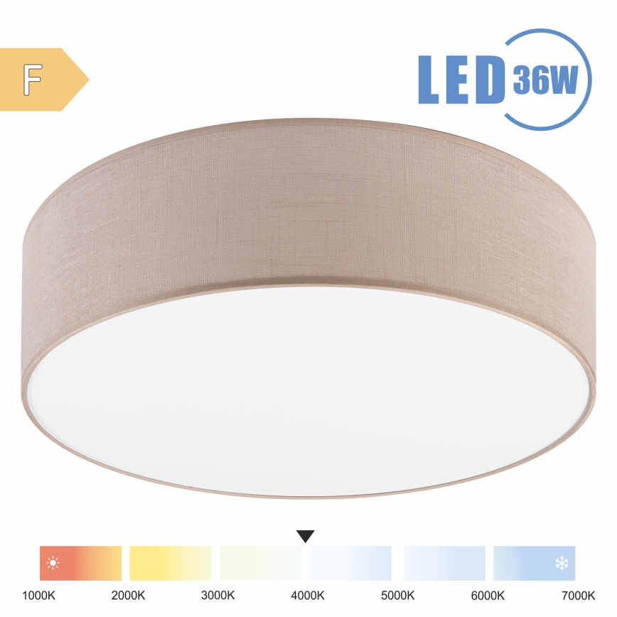 Brilagi - LED Plafondlamp SIRIJA LED/36W/230V diameter 45 cm beige