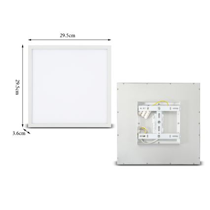 Brilagi - LED Plafondlamp SLIMFRAME LED/25W/230V 30x30 cm wit